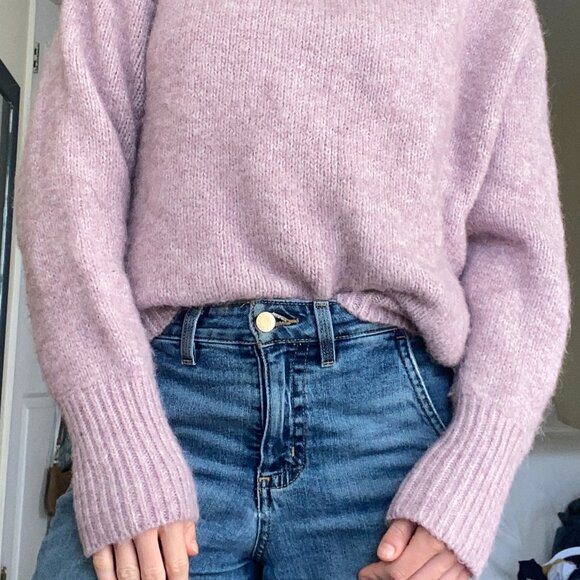 Purple Zara Knit Turtleneck Sweater - Small - Picture 2 of 4